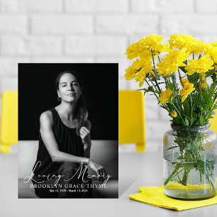 Programme In Love Memory Full Photo Flat Funeral Program