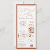 Programme Infographique de Mariage Terracotta Brûl (Dos)