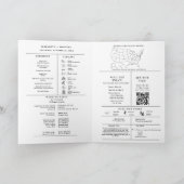 Programme Infographique Moderne de Mariage Plié (Intérieur)