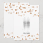 Programme Insert Faux Cuivre Paillettes Lumineuses (Devant / Derrière)