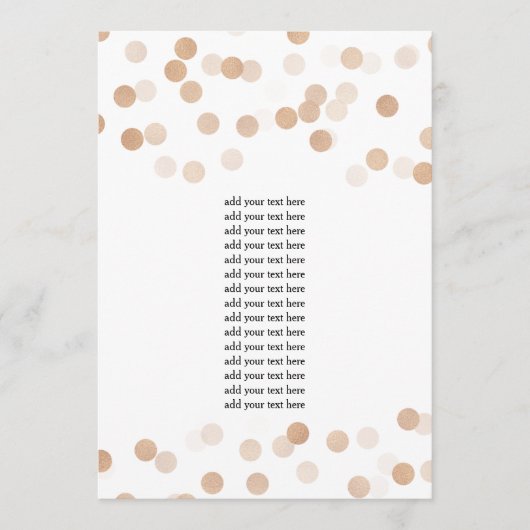 Programme Insert Faux Feuille de Cuivre Paillettes (Devant)