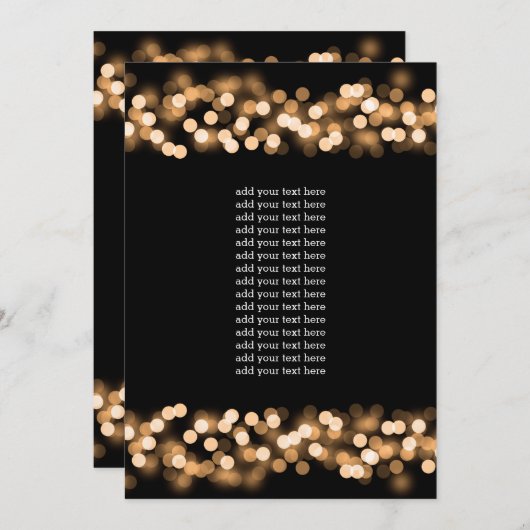 Programme Insert Gold Hollywood Glam (Devant / Derrière)