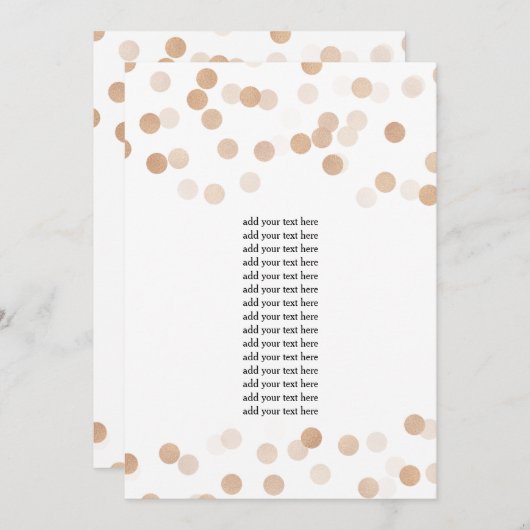 Programme Insertion Faux Foil Parties scintillant (Devant / Derrière)