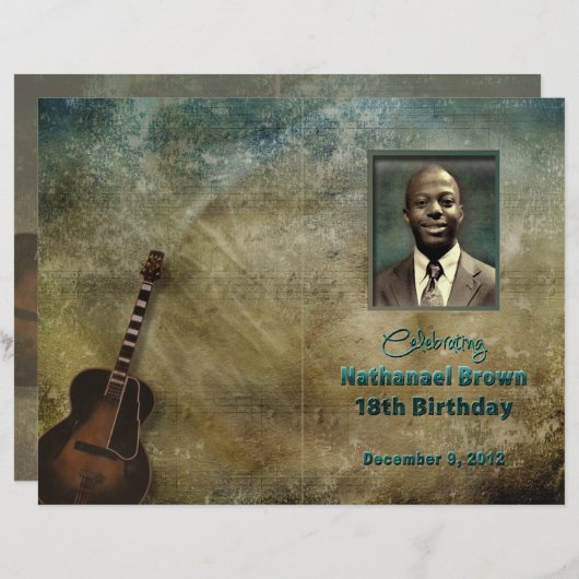 Programme - Insertion photo - 18e BD Personnalisé (Devant / Derrière)