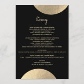 Programme Itinéraire Abstrait Black & Gold moderne (Dos)