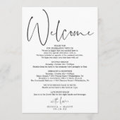 Programme Itinéraire de mariage à script minimal - Accueil d (Devant)