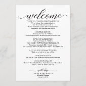 Programme Itinéraire de mariage de script classique - Bienve (Devant)