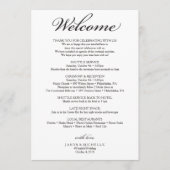 Programme Itinéraire de mariage traditionnel - Bienvenue au  (Devant)