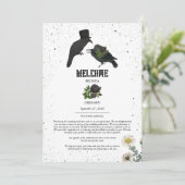 Programme Itinéraire du Mariage des corbeaux Rose noirs (Debout devant)