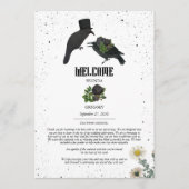 Programme Itinéraire du Mariage des corbeaux Rose noirs (Devant)