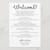 Programme Itinéraire mariage - Accueil Mariage - Script d'am (Devant)