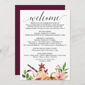 Programme Itinéraire Mariage Bliss Automne - Mariage Bienven (Devant / Derrière)