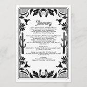 Programme Itinéraire Mariage de cowboy du pays occidental (Dos)