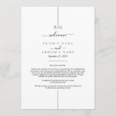 Programme Itinéraire Mariage de Monogramme Inline moderne (Devant)