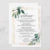 Programme Itinéraire Mariage de verdure - Accueil Mariage (Devant / Derrière)