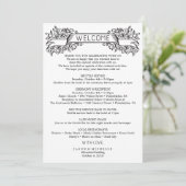 Programme Itinéraire Mariage décoratif - Accueil Mariage (Debout devant)