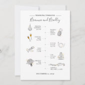 Programme Itinéraire Mariage Icon Moderne (Devant)