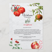 Programme Itinéraire Mariage méditerranéen de grenade (Devant / Derrière)