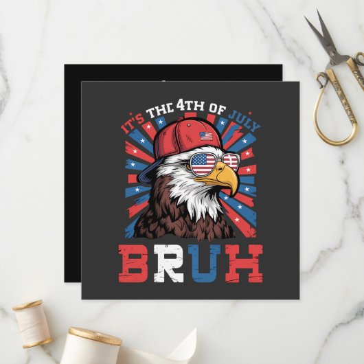 Programme Its The 4th Of July Bruh Bald Eagle Patriotic (Devant/Arrière en situation)