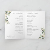 Programme Ivory Bloom | Aquarelle Mariage de cadre Floral (Intérieur)
