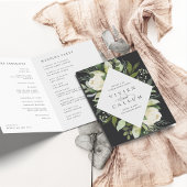 Programme Ivory Bloom | Aquarelle Mariage de cadre Floral