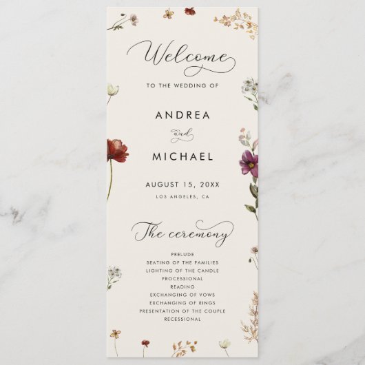 Programme Ivory Boho Automne Fleur sauvage QR Code Automne M (Devant)