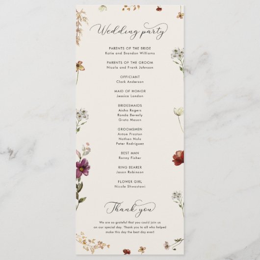 Programme Ivory Boho Automne Fleur sauvage QR Code Automne M (Dos)