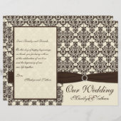 Programme Ivory et Espresso Mariage damassé (Devant / Derrière)