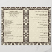 Programme Ivory et Espresso Mariage damassé (Dos)