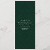 Programme Ivory Roses & Emerald Wedding Weekend Events (Dos)