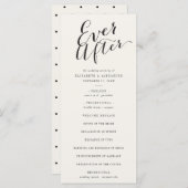 Programme Jamais après Calligraphie Script Classic Mariage (Devant / Derrière)