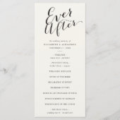 Programme Jamais après Calligraphie Script Classic Mariage (Devant)