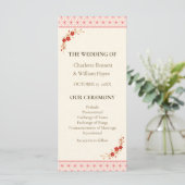 Programme Japanese Sakura Asanoha Wedding Program (Debout devant)