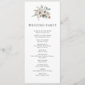 Programme Jardin d'hiver rustique Pin simple Mariage floral (Dos)