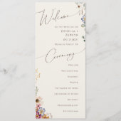 Programme Jardin Fleur sauvage coloré | Mariage beige (Devant)