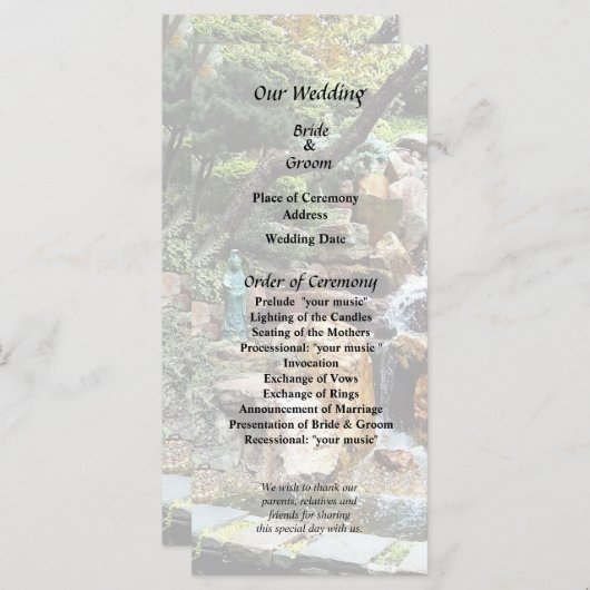 Programme Jardin japonais en automne (Devant / Derrière)