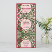 Programme Jardin vintage Art nouveau Mariage (Debout devant)