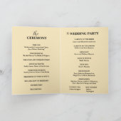 Programme Jaune Beurre Mariage Fleur Sauvage (Intérieur)