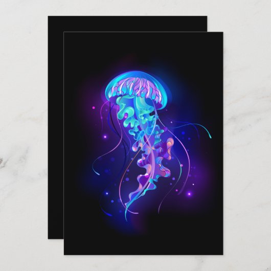 Programme Jellyfish éclatante couleur (Devant / Derrière)