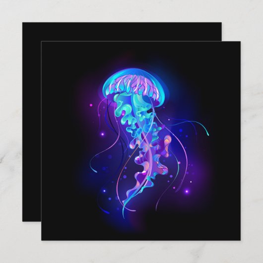 Programme Jellyfish éclatante couleur (Devant / Derrière)