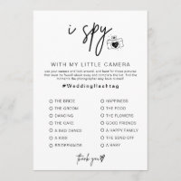 J'espionne mariage Jeu pour la Réception Photo Hun