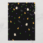 Programme Jeu de baby shower à thème Halloween (Dos)