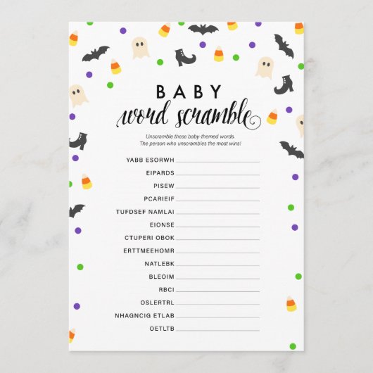 Programme Jeu de douche à thème Halloween (Devant)