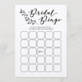 Programme Jeu de Fête des mariées de bingo nuptiale (Devant)