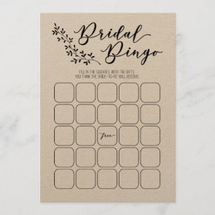 Programme Jeu de Fête des mariées de bingo nuptiale