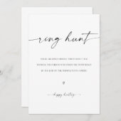 Programme Jeu de Fête des mariées de chasse à l'anneau (Devant / Derrière)