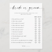 Programme Jeu de Fête des mariées de mariée ou de chambre (Devant)