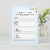 Programme Jeu de Mélange de Mots Fleur Bleue Lionceau Floral (Debout devant)