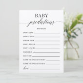 Programme Jeu de Prédictions pour Bébé à la Baby Shower (Debout devant)