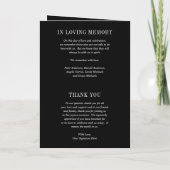 Programme Jocelyn Black Mariage moderne (Dos)